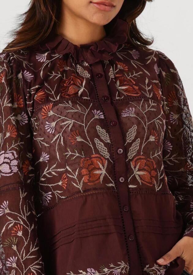 ANTIK BATIK Dames Blouses Arima Blouse Bordeaux - Foto 2