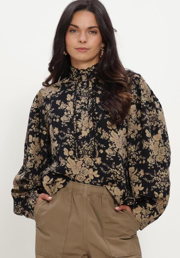 ANTIK BATIK Dames Blouses Cinzo Blouse Zwart - Foto 4