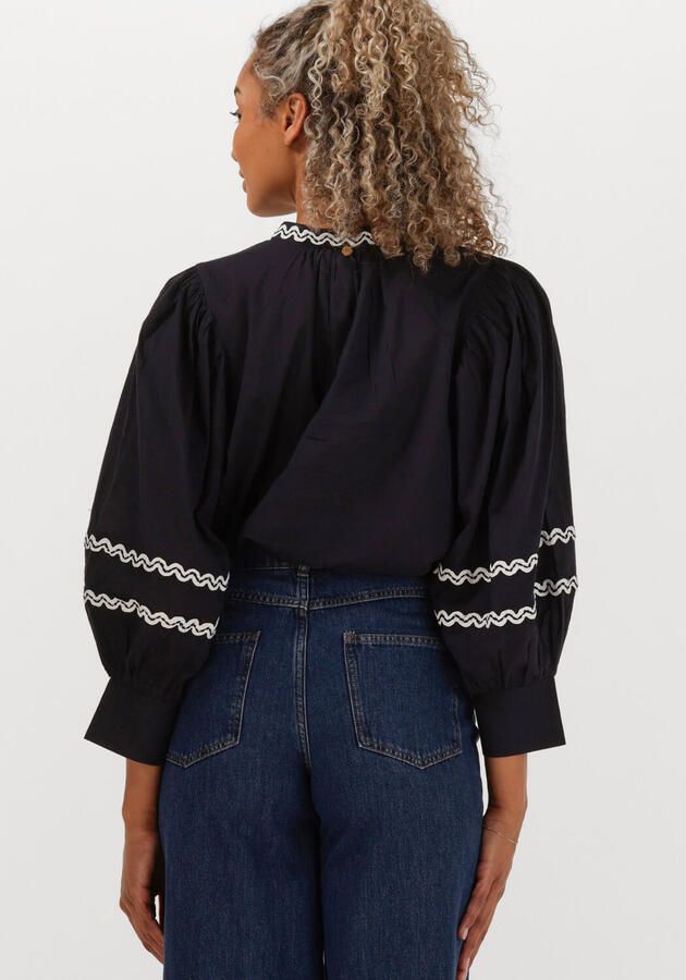 ANTIK BATIK Dames Blouses Dali Blouse Donkerblauw - Foto 2