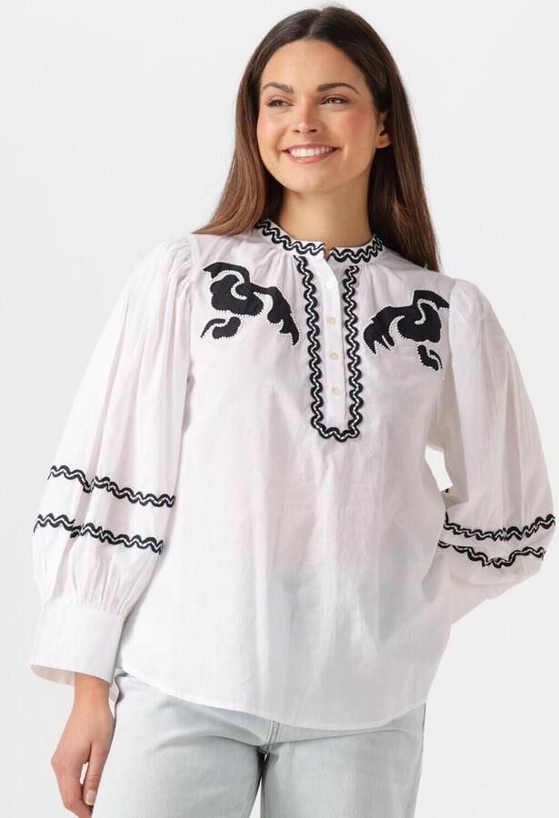 ANTIK BATIK Dames Blouses Dali Blouse Wit - Foto 4