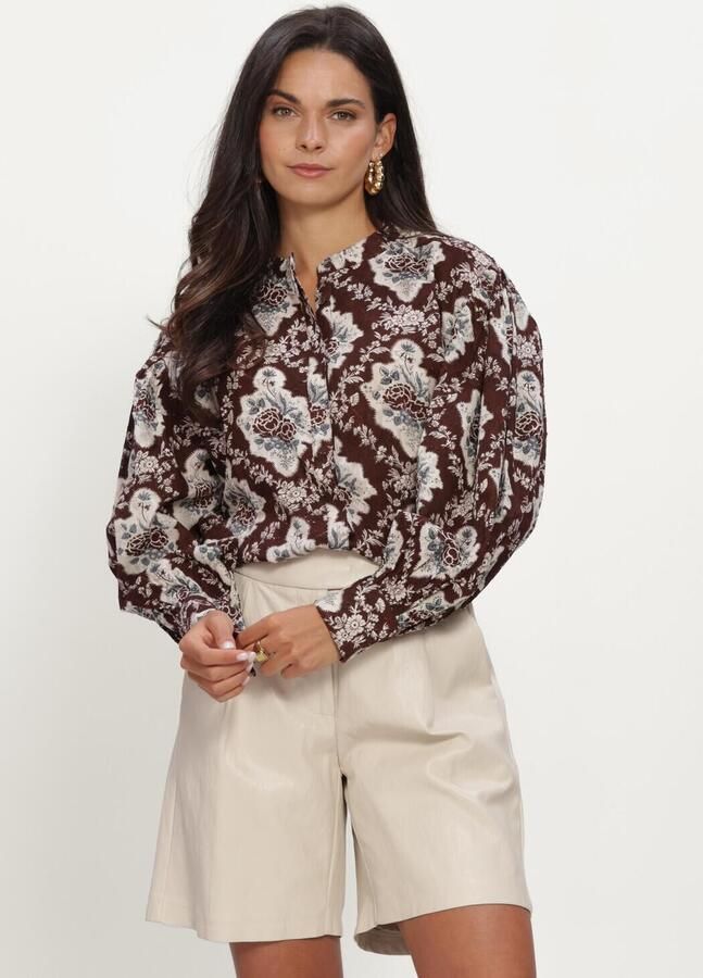 ANTIK BATIK Dames Blouses Irene Blouse Bruin