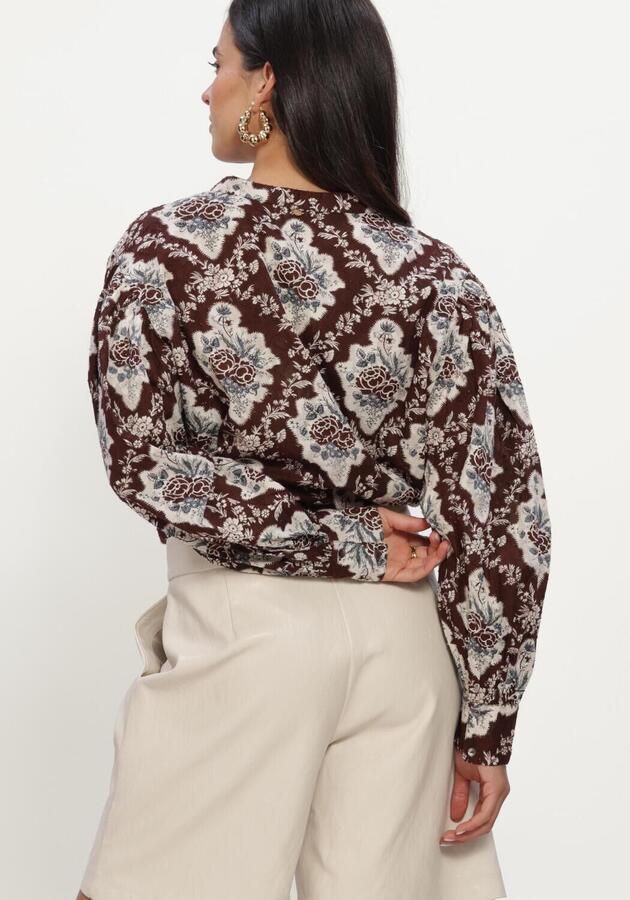 ANTIK BATIK Dames Blouses Irene Blouse Bruin - Foto 3
