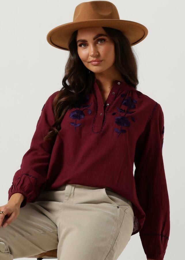 ANTIK BATIK Dames Blouses Isla Blouse Bordeaux - Foto 4