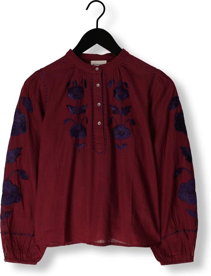 ANTIK BATIK Dames Blouses Isla Blouse Bordeaux