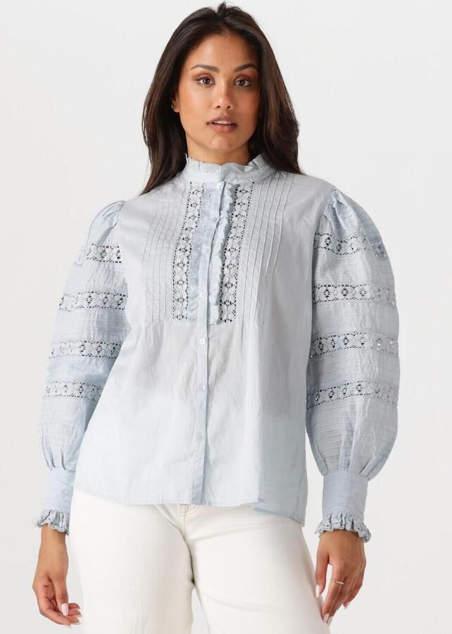 ANTIK BATIK Dames Blouses Lena Blouse Lichtblauw - Foto 4