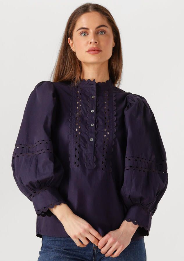 Antik batik Elegante Romie Blouse in Donkerblauw Purple Dames - Foto 4