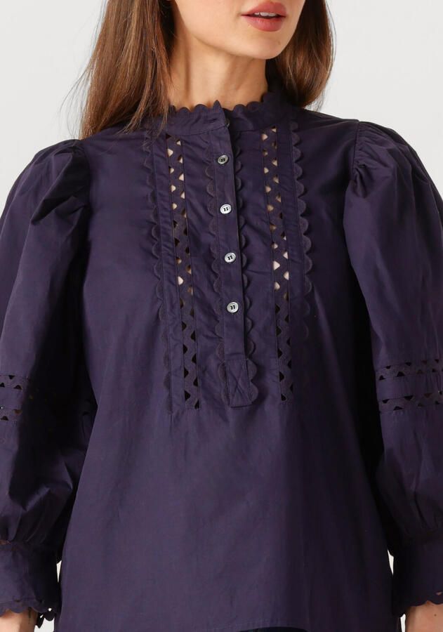Antik batik Elegante Romie Blouse in Donkerblauw Purple Dames - Foto 2