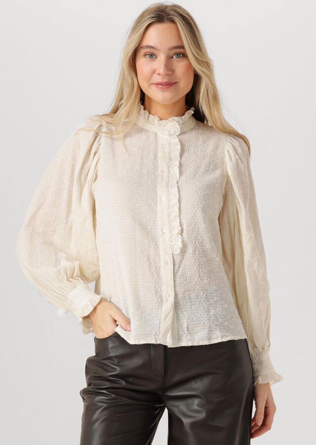 ANTIK BATIK Dames Blouses Yvo Blouse Ecru - Foto 4