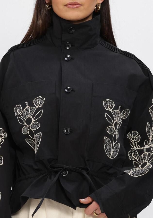 ANTIK BATIK Dames Jassen Maria Jacket Zwart - Foto 4