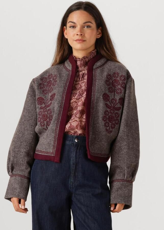 ANTIK BATIK Dames Jassen Will Jacket Taupe - Foto 4