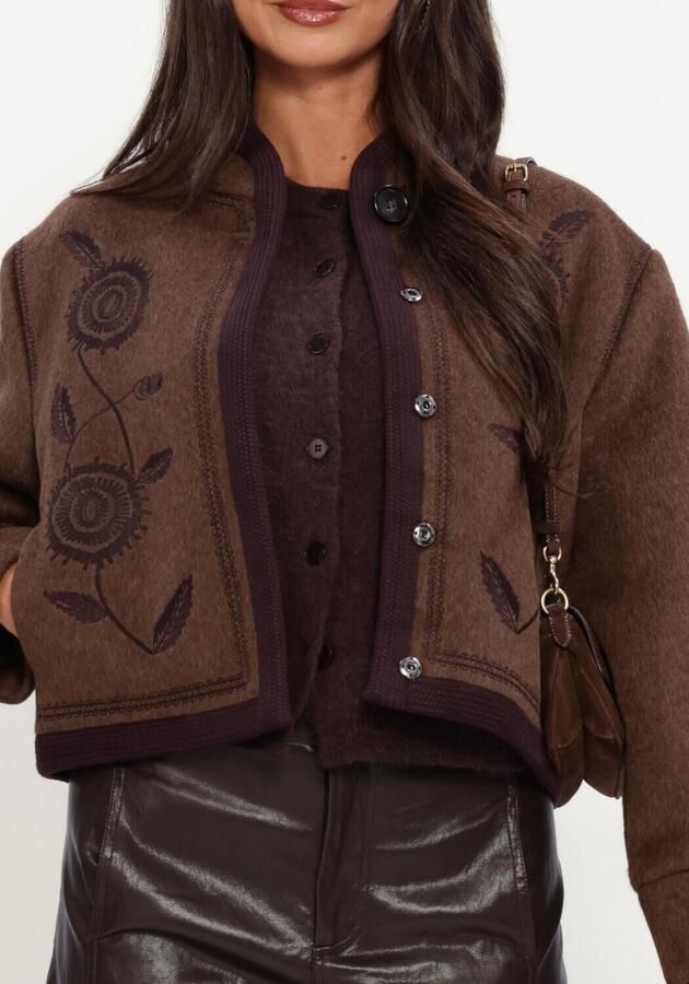 ANTIK BATIK Dames Jassen Willow Jacket Bruin - Foto 4