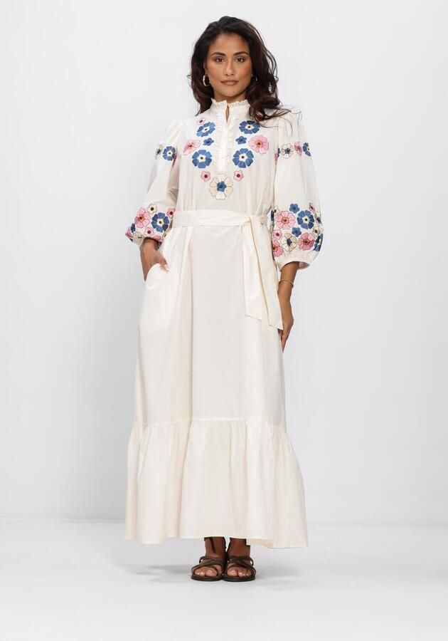 ANTIK BATIK Dames Jurken Amantina Long Dress Ecru