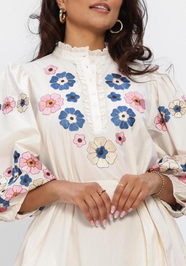 ANTIK BATIK Dames Jurken Amantina Long Dress Ecru - Foto 3