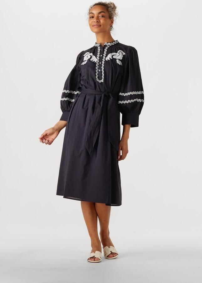 ANTIK BATIK Dames Jurken Dali Dress Donkerblauw - Foto 4