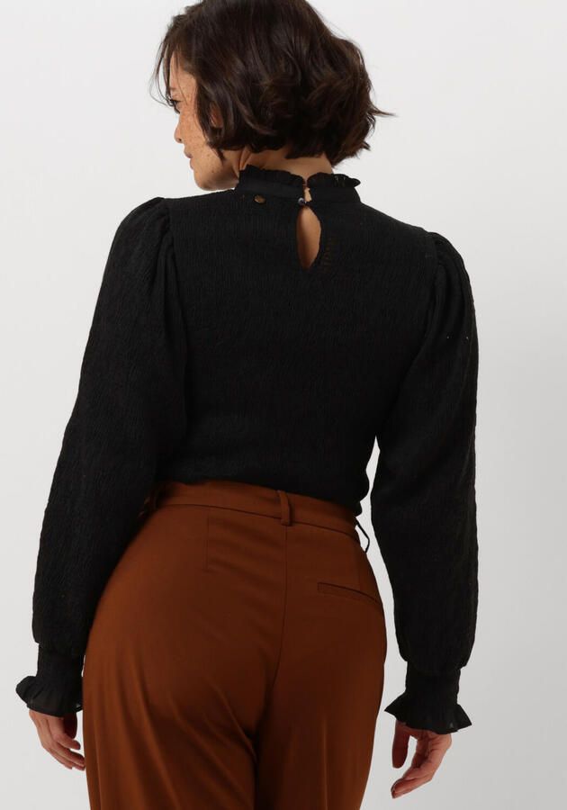 ANTIK BATIK Dames Tops & T-shirts Angelie Smock Blouse Zwart - Foto 2