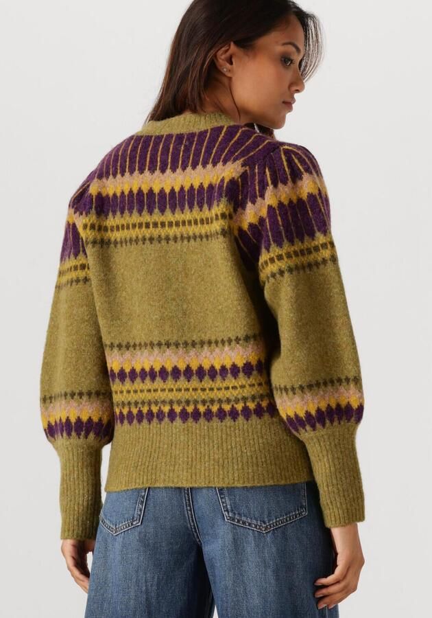 ANTIK BATIK Dames Truien & Vesten Mohi Cardigan Groen - Foto 2