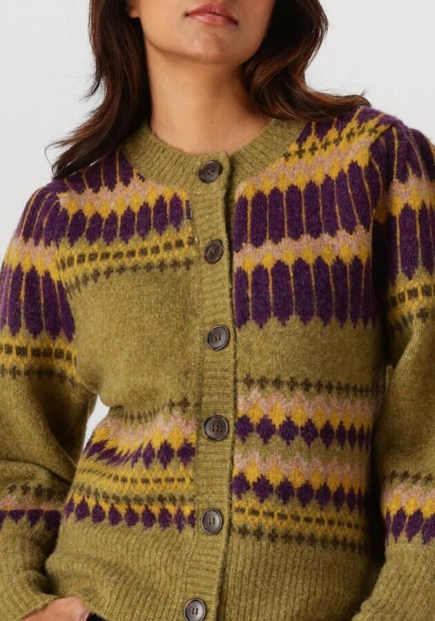 ANTIK BATIK Dames Truien & Vesten Mohi Cardigan Groen - Foto 3