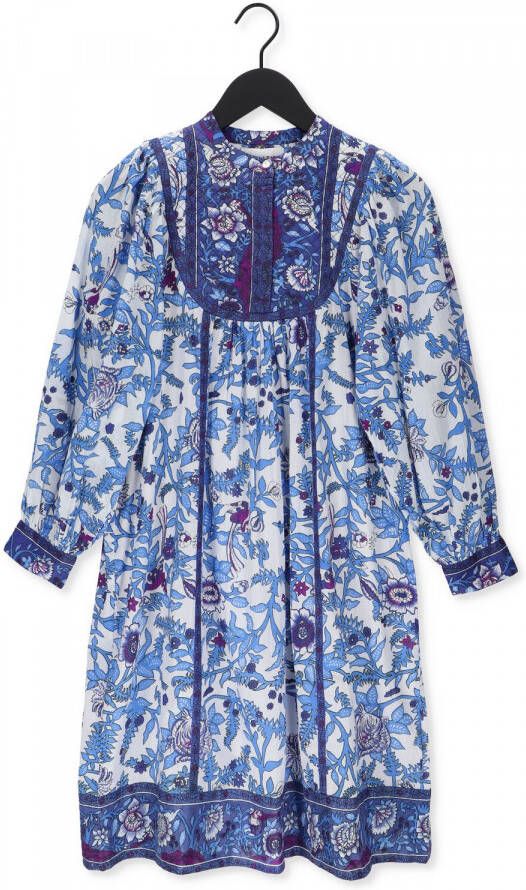 Antik Batik Blauwe Mini Jurk Salma Dress
