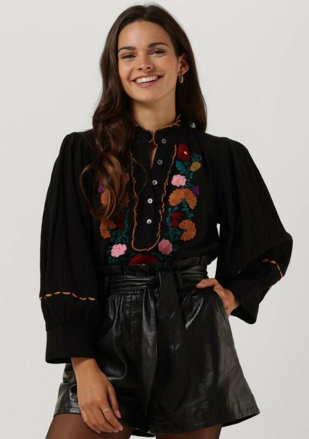 Antik Batik Zwarte Blouse Mathilde Blouse