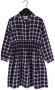 AO76 Meisjes Jurken Nova Blue Check Dress Blauw - Thumbnail 1