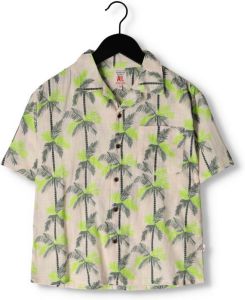 Ao76 Groene Casual Overhemd Hawaiian Palms Shirt