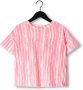 AO76 Meisjes Tops & T-shirts Kenza T-shirt Stripes Oranje - Thumbnail 1