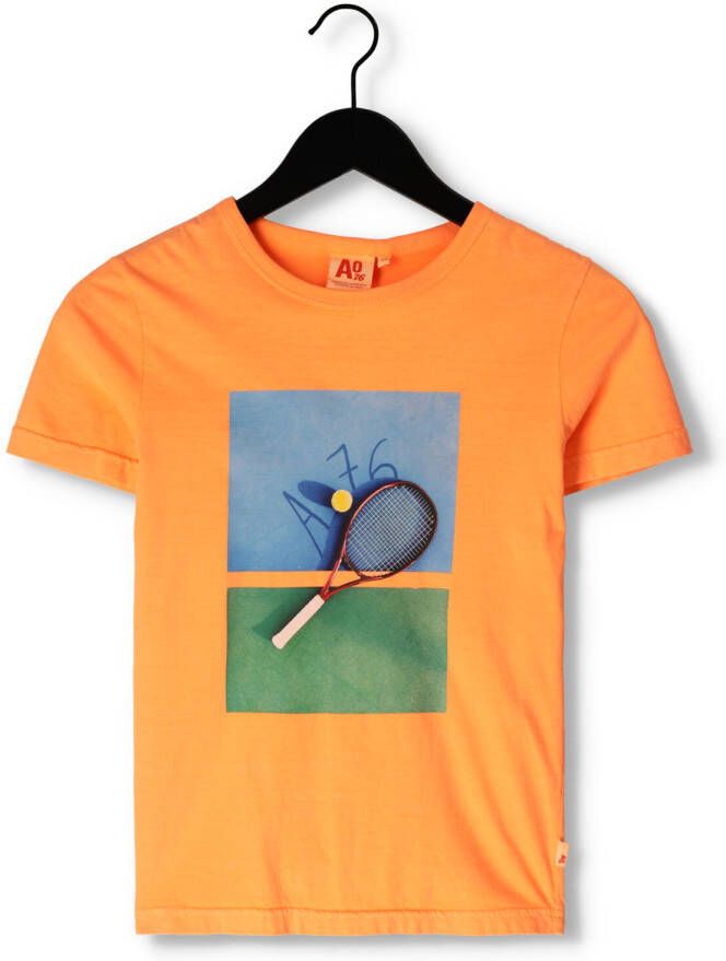 AO76 Jongens Polo's & T-shirts Mat T-shirt Tennis Oranje