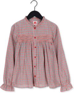 Ao76 Rode Blouse Inuit Red Check Shirt