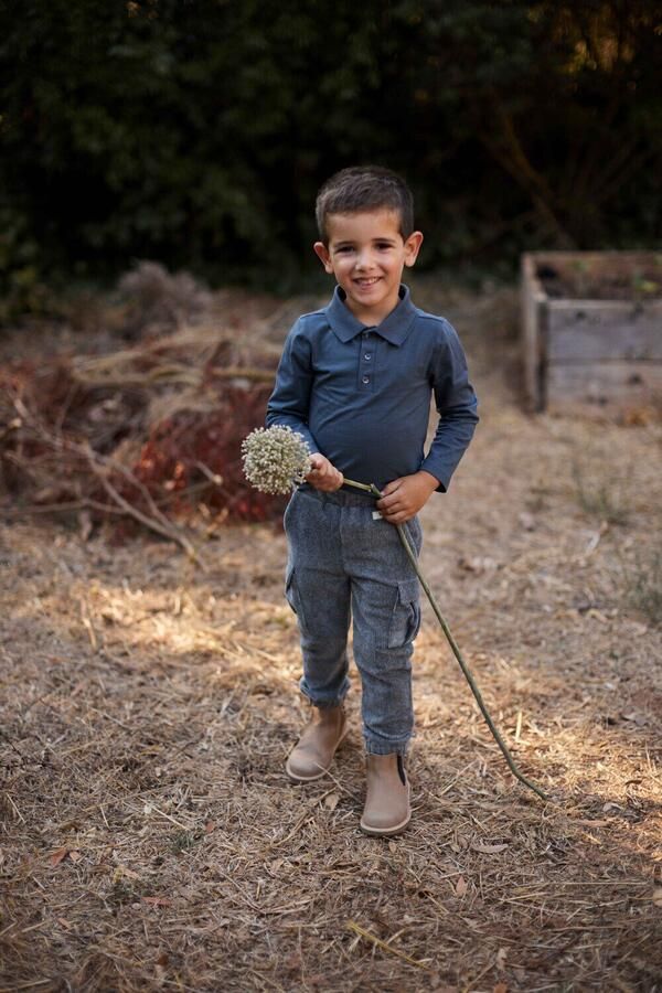 BAJE STUDIO Jongens Polo's & T-shirts Broc Grijs - Foto 2
