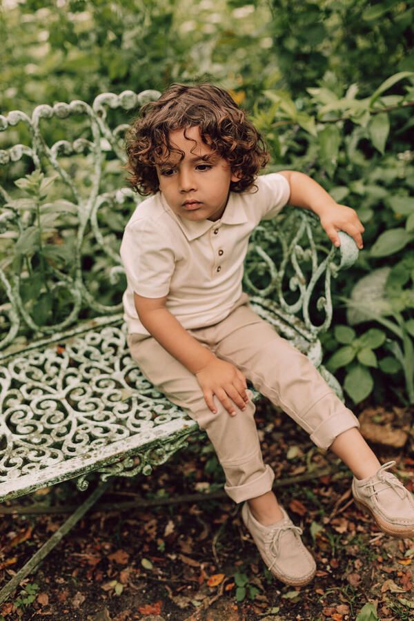 BAJE STUDIO Jongens Polo's & T-shirts Vassal Ecru - Foto 3