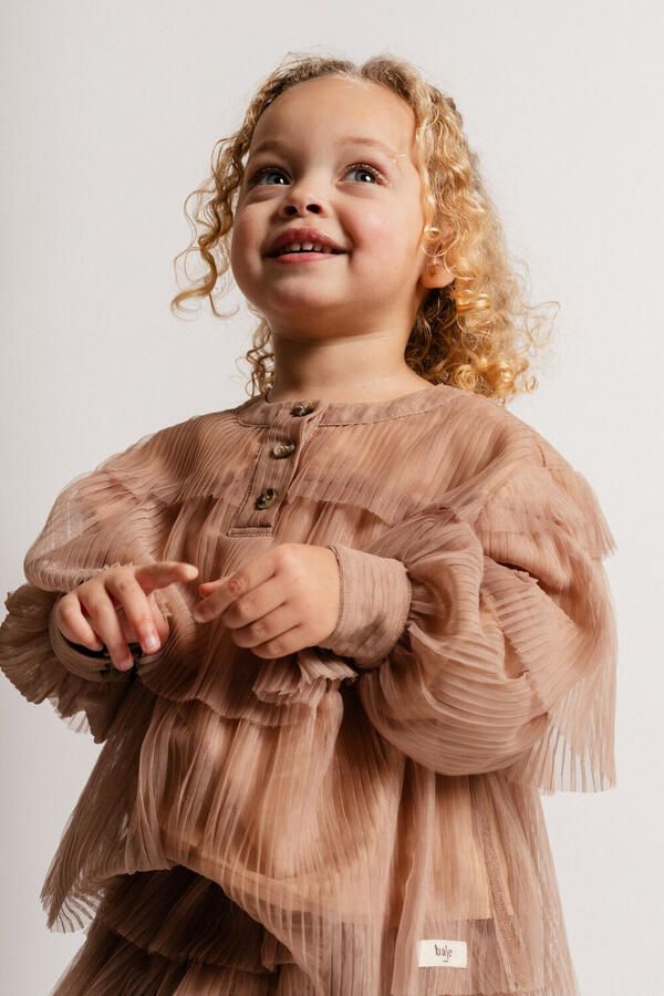 BAJE STUDIO Meisjes Blouses Meyrin Zand - Foto 2