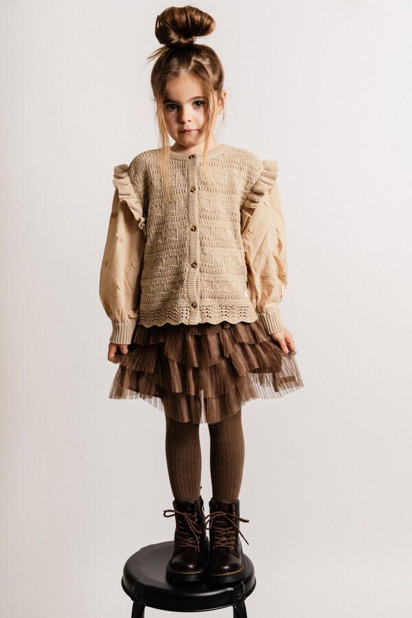 BAJE STUDIO Meisjes Blouses Morgins Zand - Foto 2