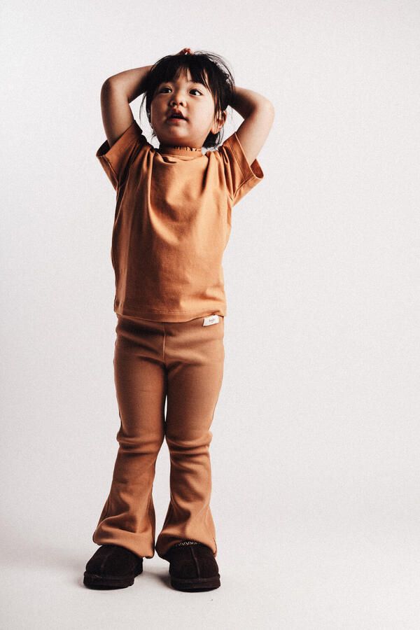 BAJE STUDIO Meisjes Broeken Sierra Camel - Foto 3