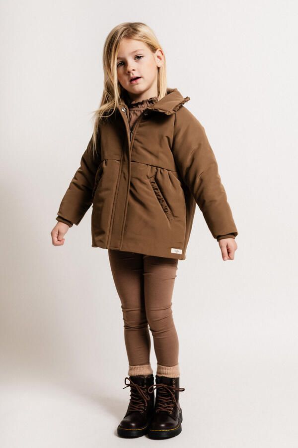 BAJE STUDIO Meisjes Jassen Louise Bruin - Foto 2