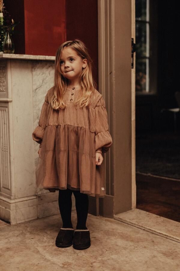 BAJE STUDIO Meisjes Jurken Jura Beige - Foto 2