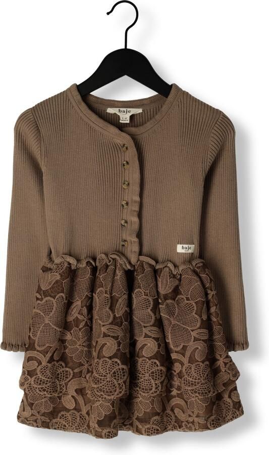 BAJE STUDIO Meisjes Jurken Marieze Bruin - Foto 3