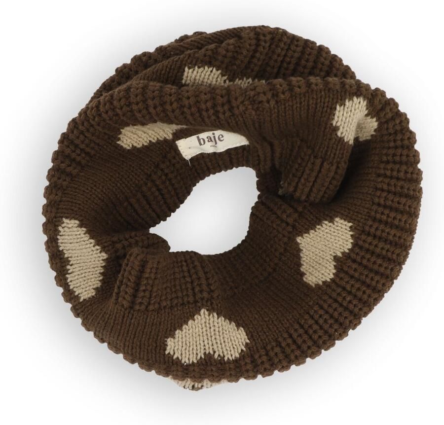 BAJE STUDIO Meisjes Sjaals Wintery Bruin-10Y