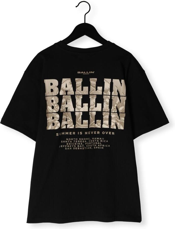 BALLIN Jongens Polo's & T-shirts 017127 Zwart - Foto 2
