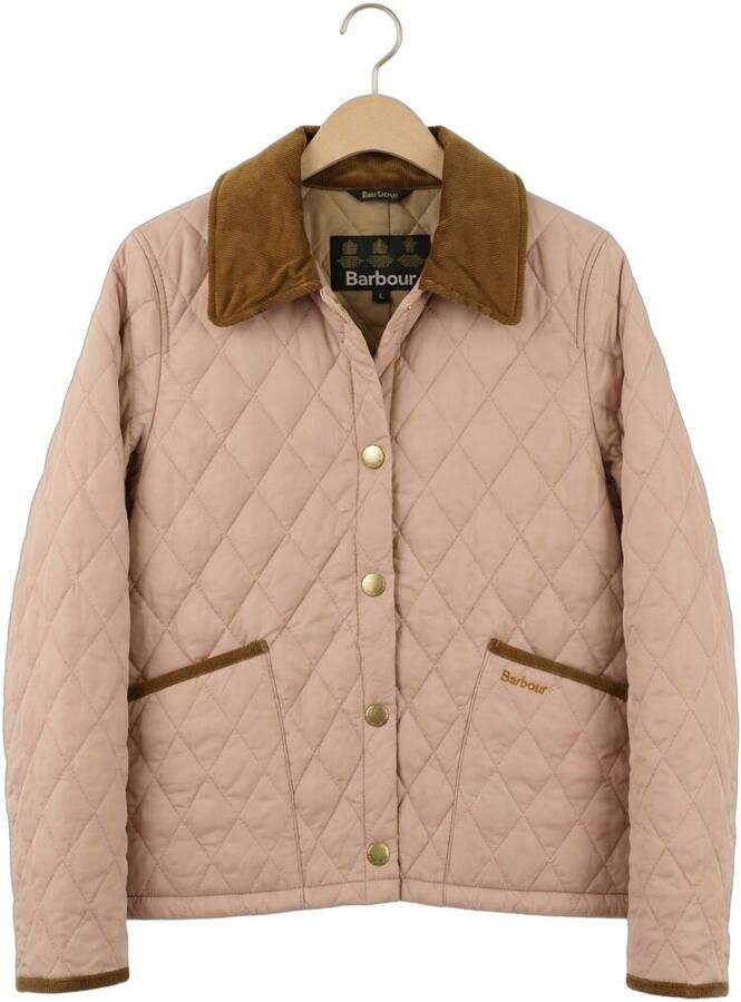 BARBOUR Dames Jassen Icons Cropped Leddesdale Quilted Jacket Roze - Foto 2