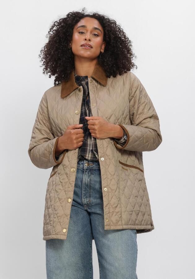 BARBOUR Dames Jassen Icons Modern Liddesdale Quilted Jacket Beige