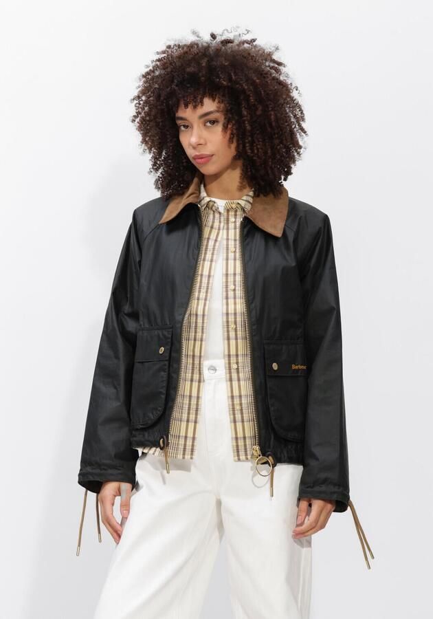 BARBOUR Dames Jassen Marron Wax Jacket Donkergroen