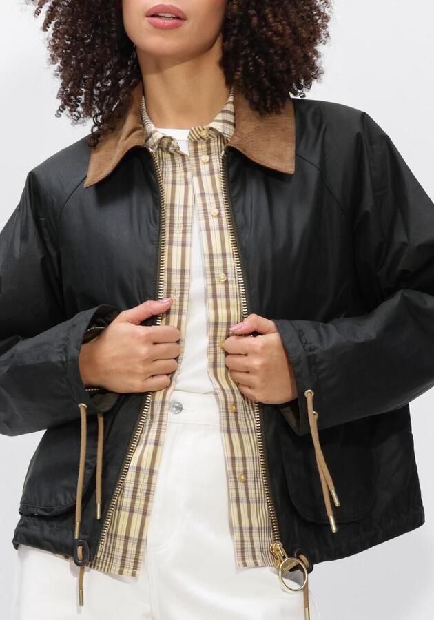 BARBOUR Dames Jassen Marron Wax Jacket Donkergroen - Foto 4