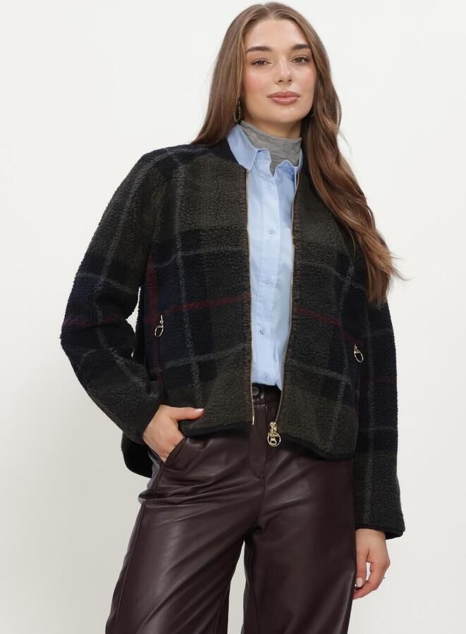 BARBOUR Dames Truien & Vesten Tartan Kirklees Fleece Groen