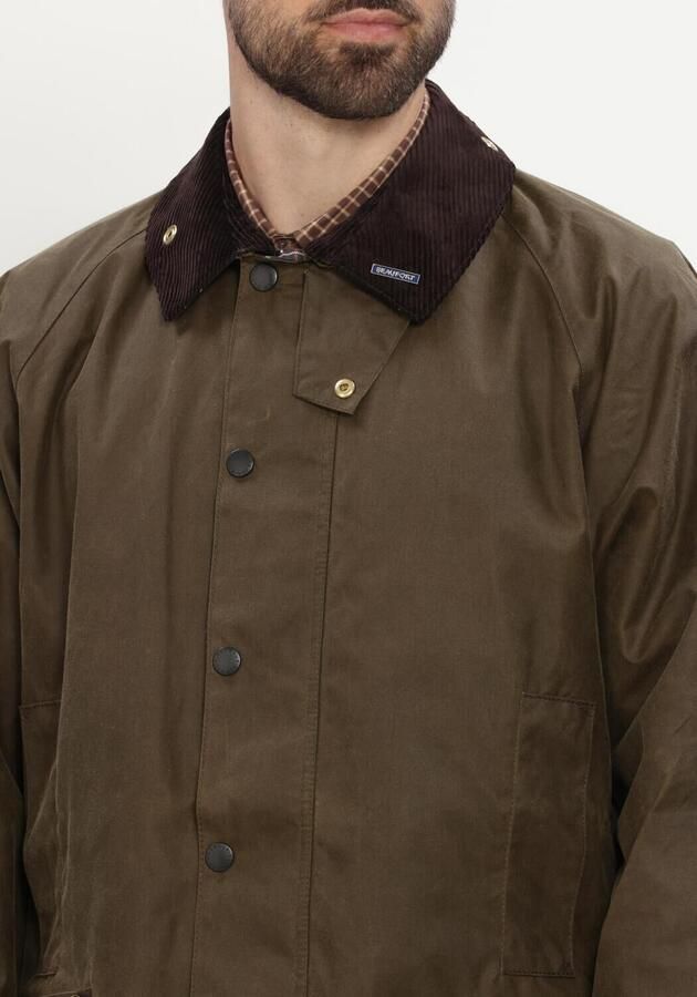 BARBOUR Heren Jassen Icons Beaufort Wax Jacket Groen - Foto 4