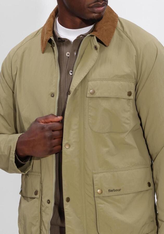 BARBOUR Heren Jassen Modified Solway Showerproof Khaki - Foto 4