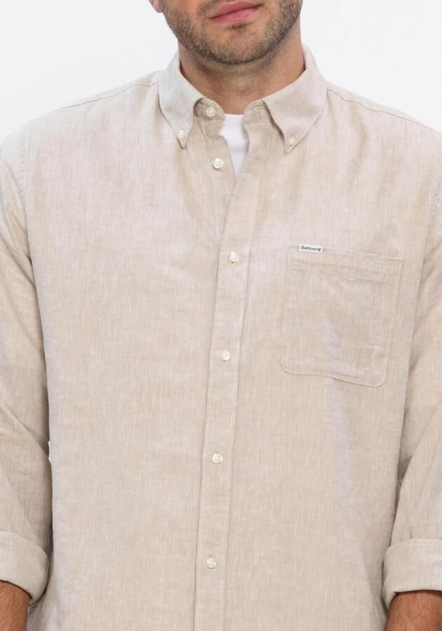 Barbour Overhemd Lange Mouw Shirt Nelson Tailored Stone Beige - Foto 4