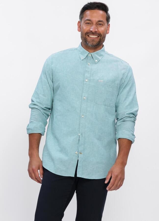 BARBOUR Heren Overhemden Nelson Tailored Shirt Lichtblauw
