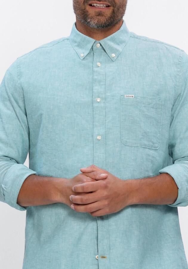 BARBOUR Heren Overhemden Nelson Tailored Shirt Lichtblauw - Foto 4