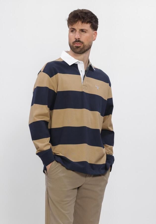 BARBOUR Heren Polo's & T-shirts Broome Rugby Shirt Camel