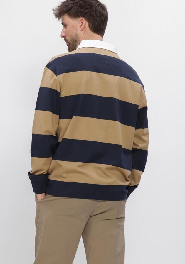 BARBOUR Heren Polo's & T-shirts Broome Rugby Shirt Camel - Foto 3